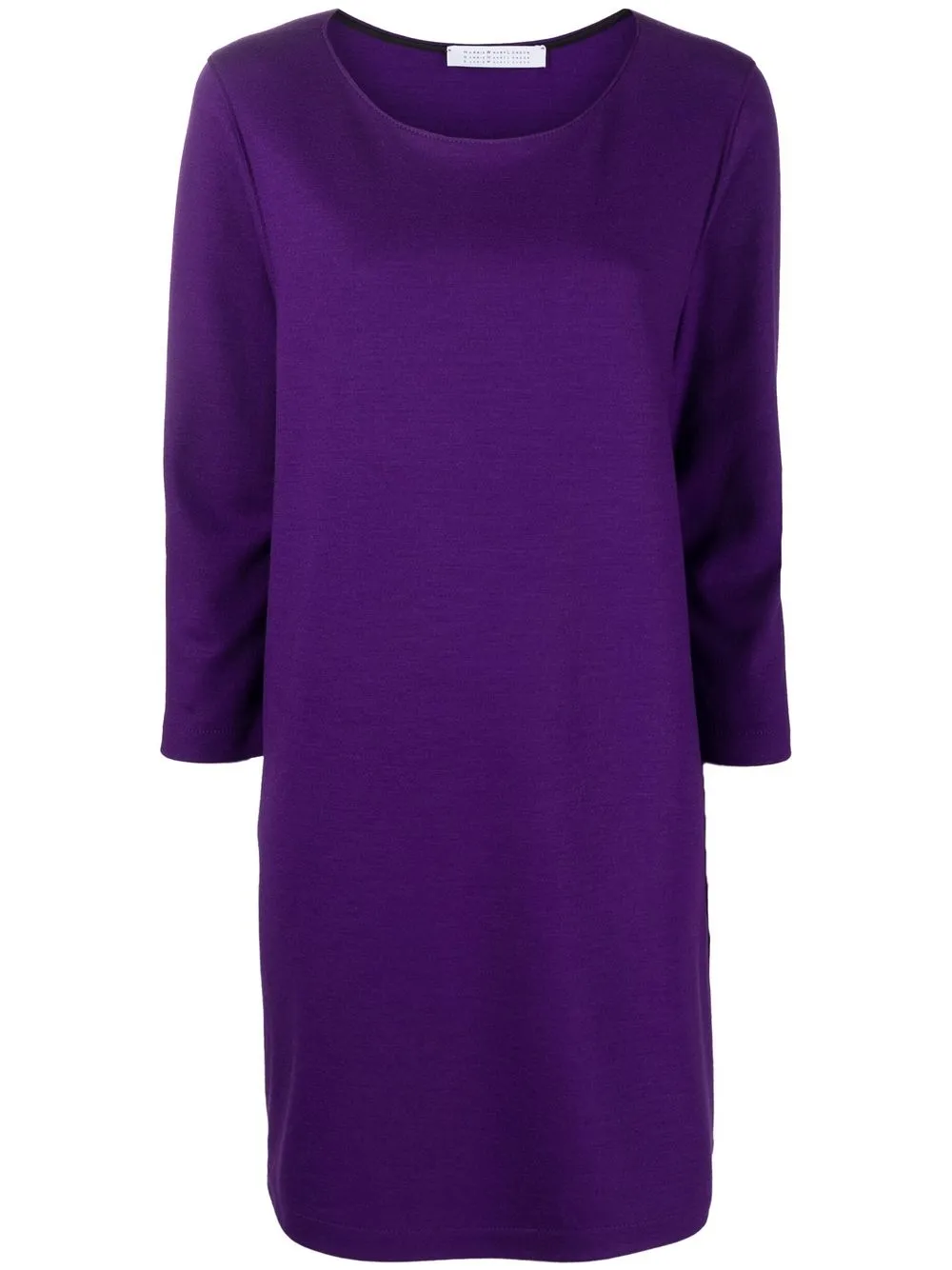 

Harris Wharf London vestido recto manga larga - Morado