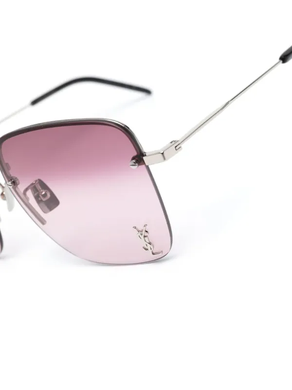 Saint Laurent Eyewear スクエアフレーム サングラス | シルバー