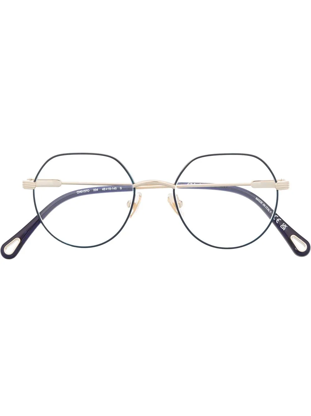 

Chloé Eyewear Benjamine round-frame glasses - Gold