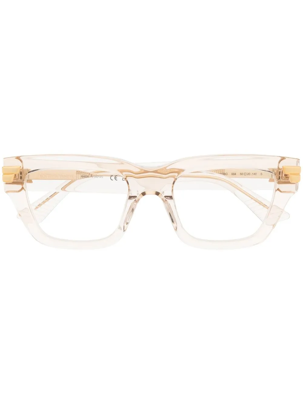 

Bottega Veneta Eyewear lentes con armazón cuadrada transparente - Neutro