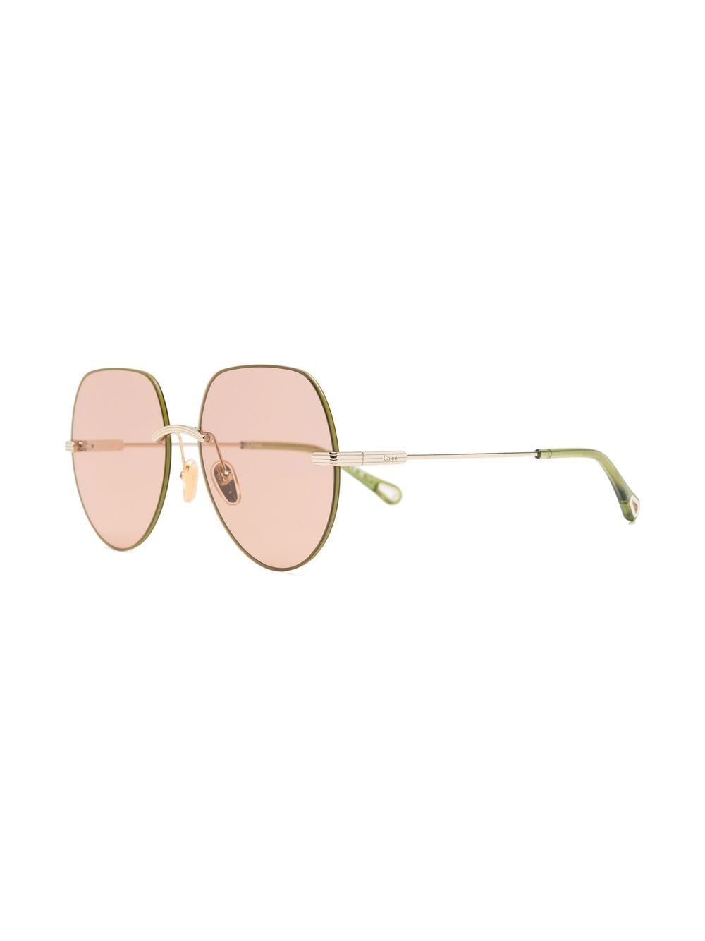 Chloé Oversized-frame Sunglasses In Gold
