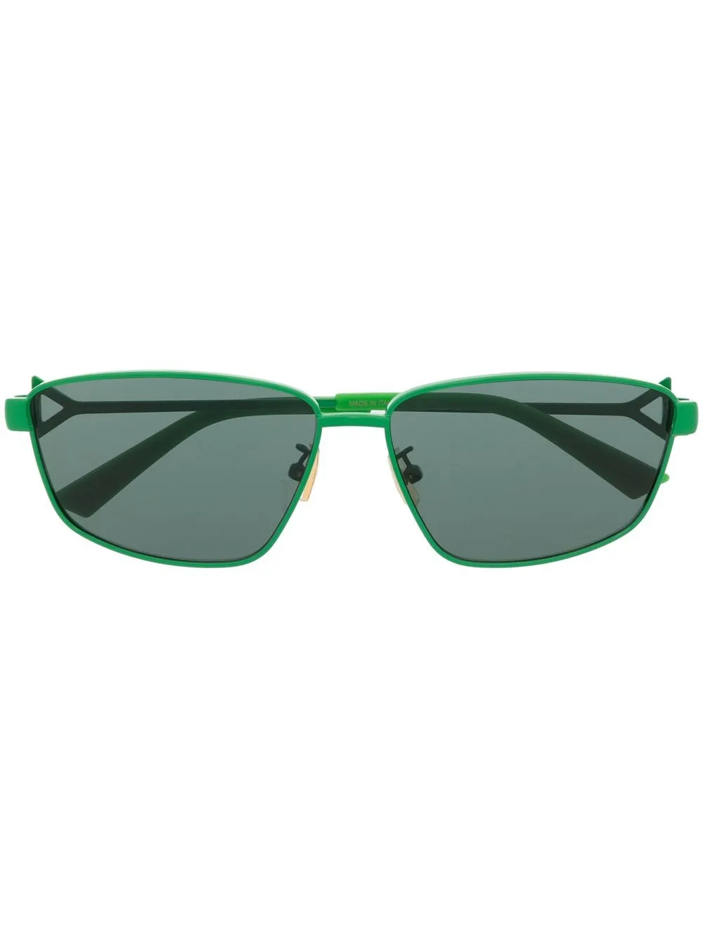 

Bottega Veneta Eyewear rectangle-frame tinted sunglasses - Green