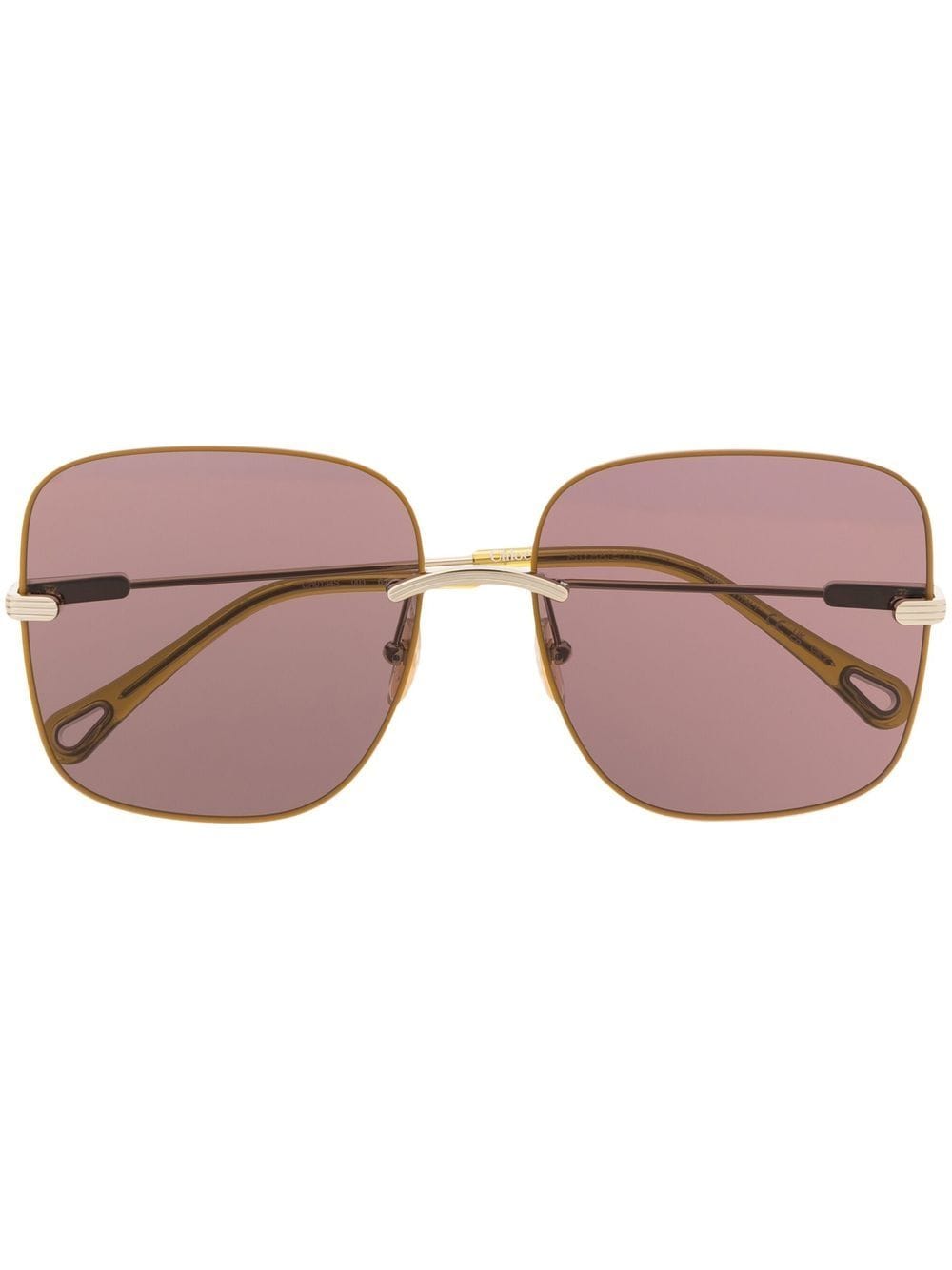 Chloé Eyewear oversized-frame sunglasses - Purple