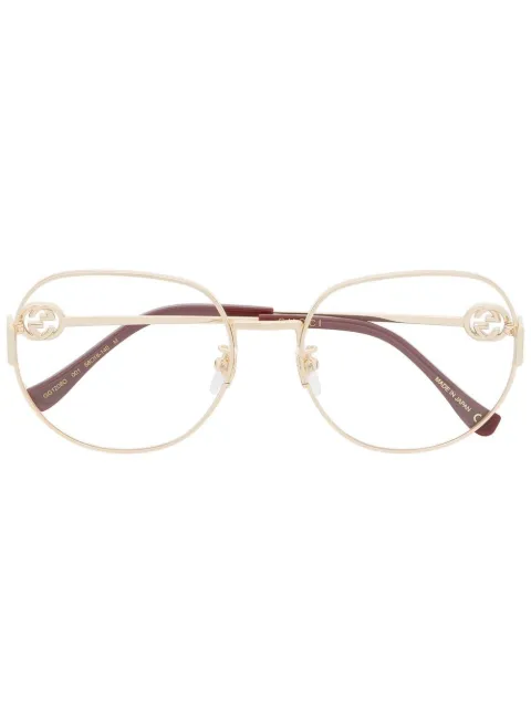 Gucci Eyewear oversized round-frame glasses