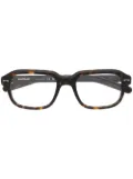 Montblanc tortoiseshell rectangle-frame glasses - Brown