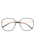 Gucci Eyewear oversized-frame glasses - Gold