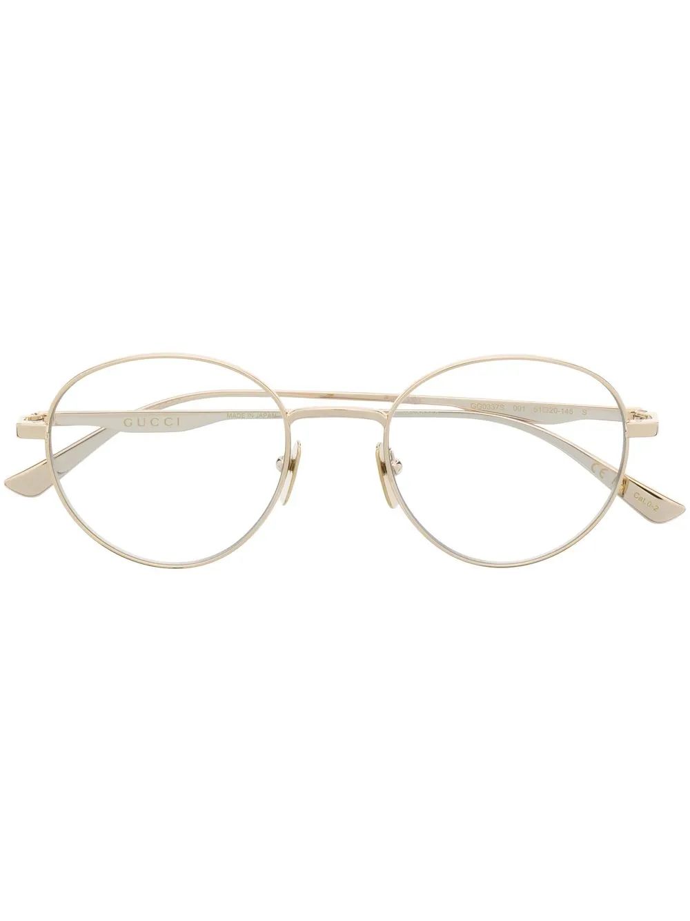 

Gucci Eyewear round-frame glasses - Gold