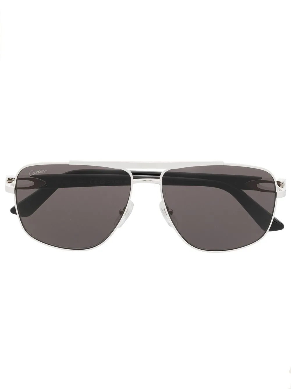 

Cartier Eyewear tinted pilot-frame sunglasses - Silver