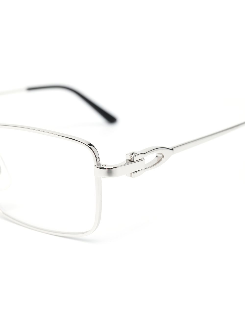 Cartier Eyewear Rectangle Frame Glasses Farfetch 
