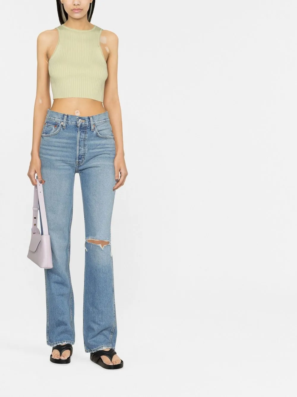RE/DONE Straight jeans - Blauw