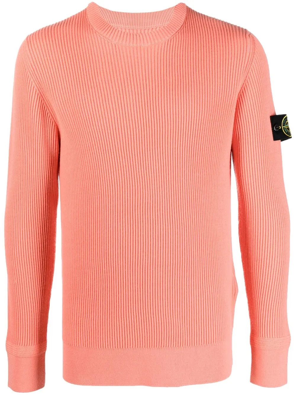 

Stone Island Costa logo-patch jumper - Orange