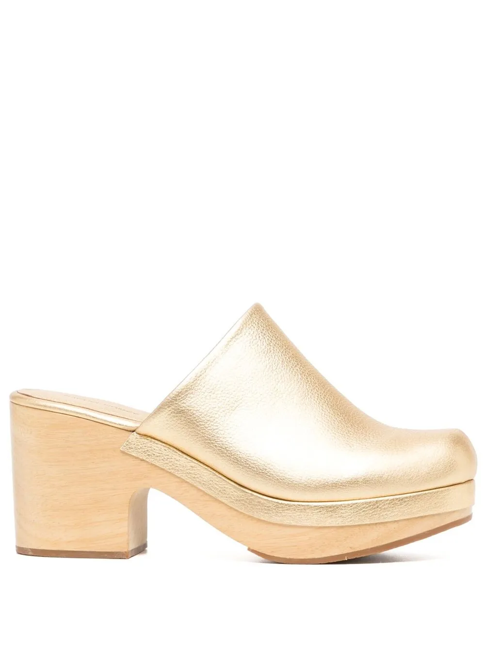 

Rachel Comey mules con plataforma - Dorado