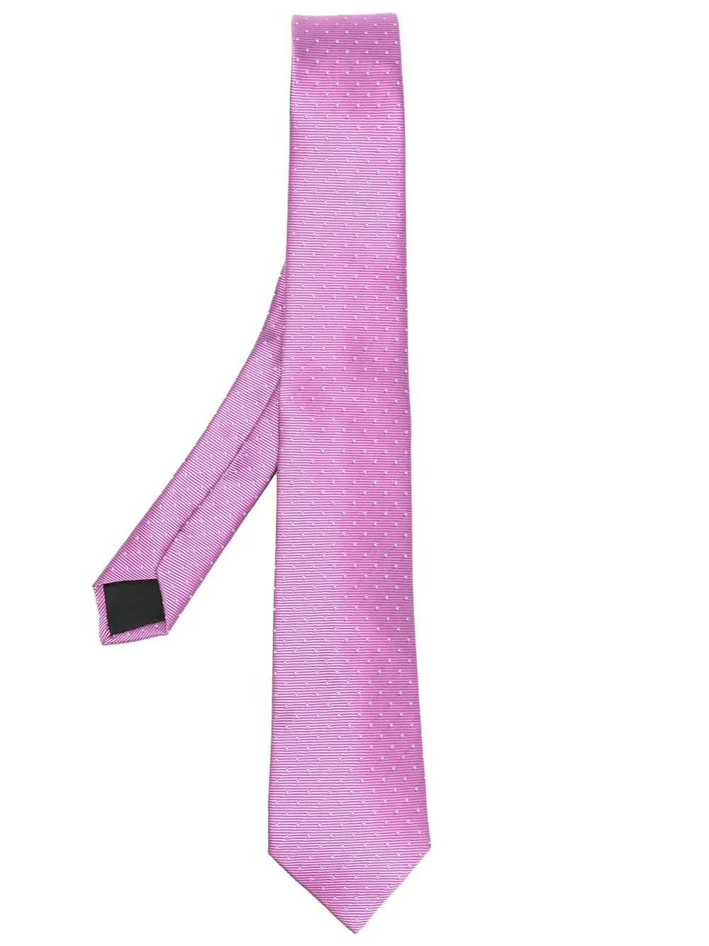 

Lanvin corbata de seda con bordado de lunares - Rosado