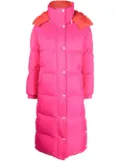 Yves Salomon hooded padded coat - Pink