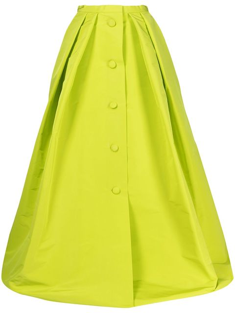 Carolina Herrera A-line silk skirt