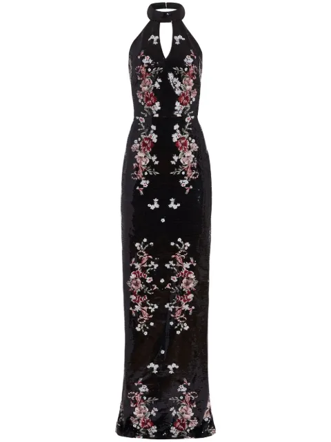 Marchesa Notte sequin-embellished gown