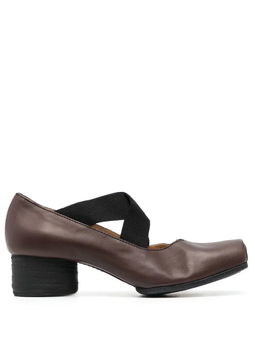 

Uma Wang square-toe 40mm heeled pumps - Brown