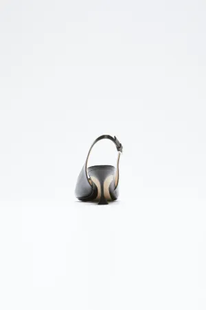 Checked Slingback Pumps