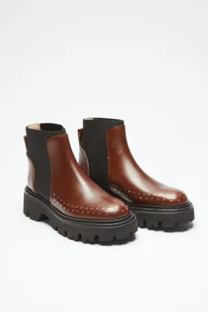 Studded Chunky Chelsea Boots