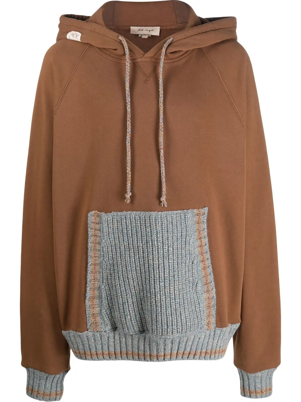 

Nick Fouquet hoodie tejido con paneles - 218 BROWN