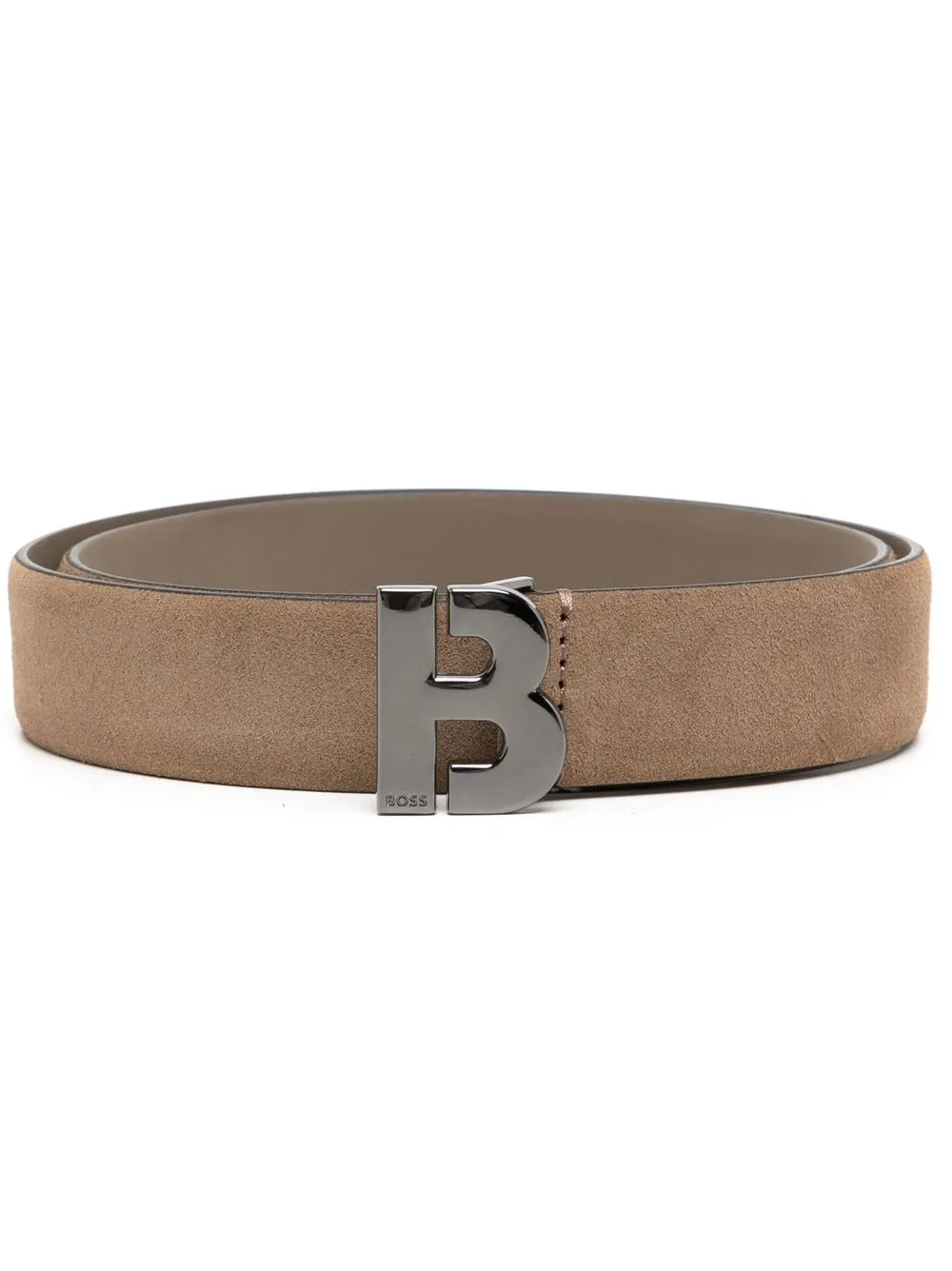 

BOSS B_Icon-SD suede belt - Brown