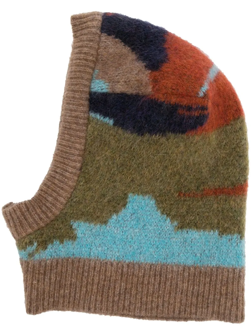 

Henrik Vibskov intarsia knit balaclava - Neutrals