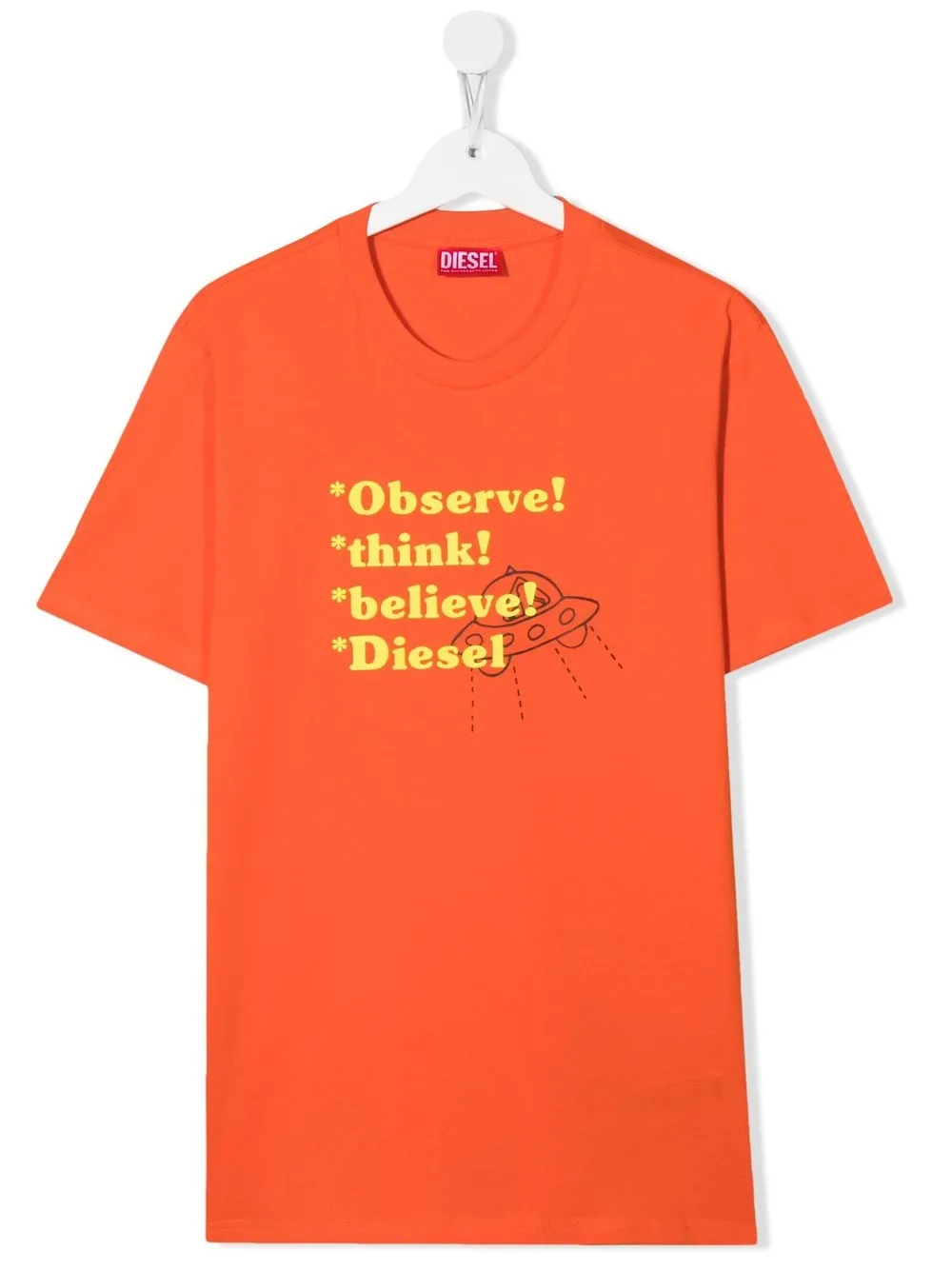 

Diesel Kids playera con eslogan estampado - Naranja