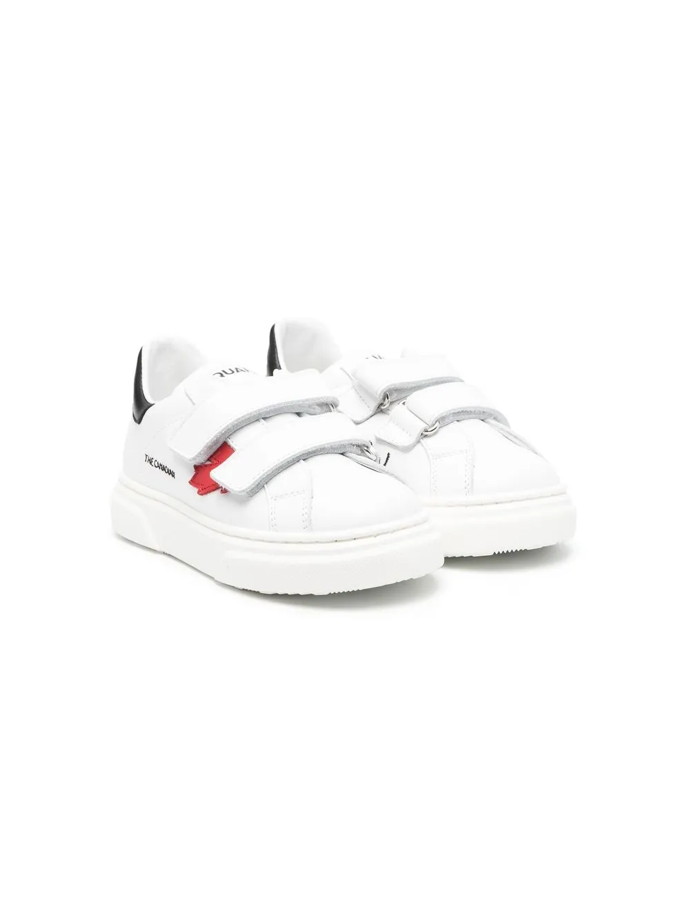 

Dsquared2 Kids tenis Var.1 con cierre autoadherente - Blanco