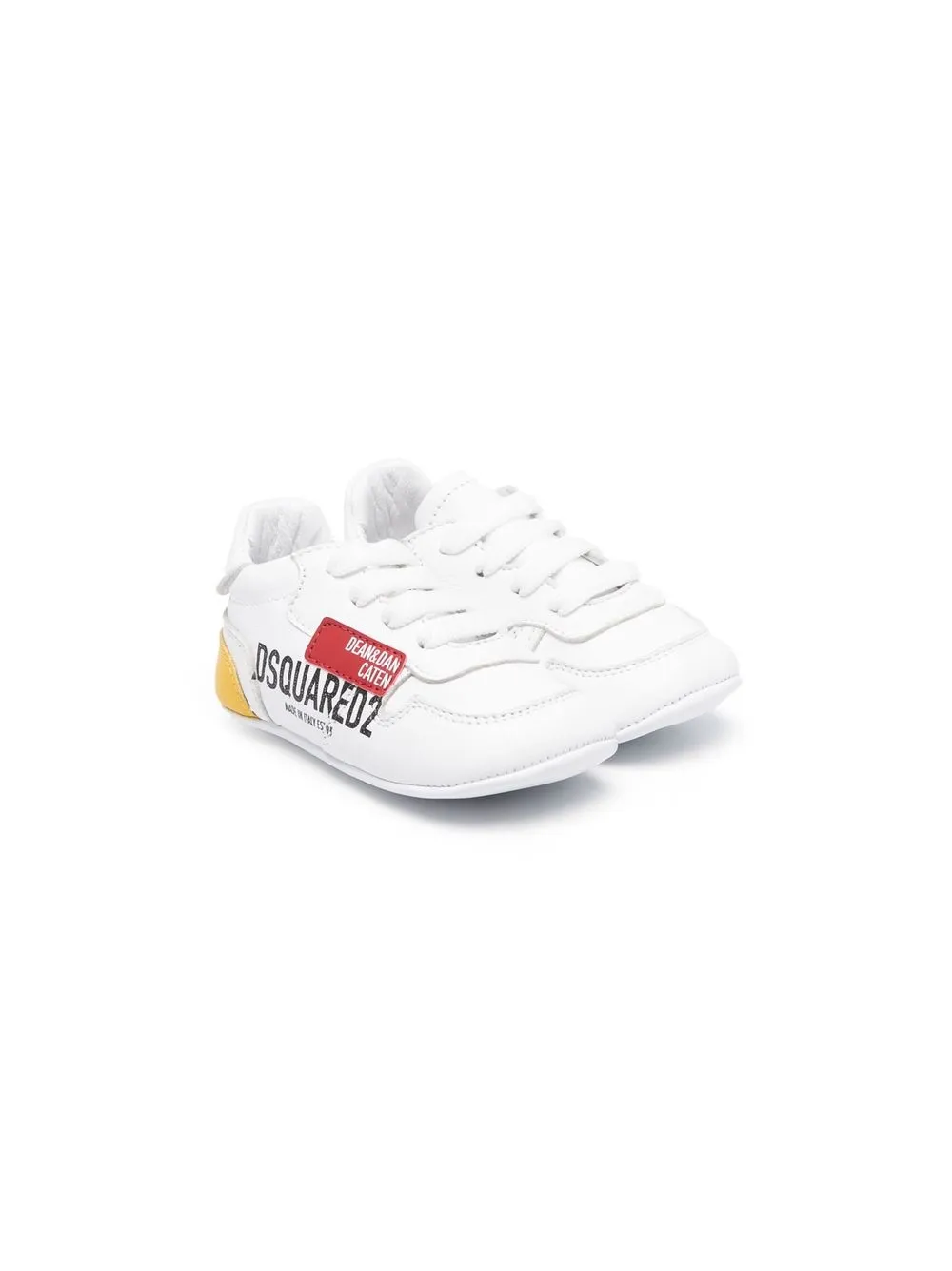 

Dsquared2 Kids tenis bajos con logo estampado - Blanco