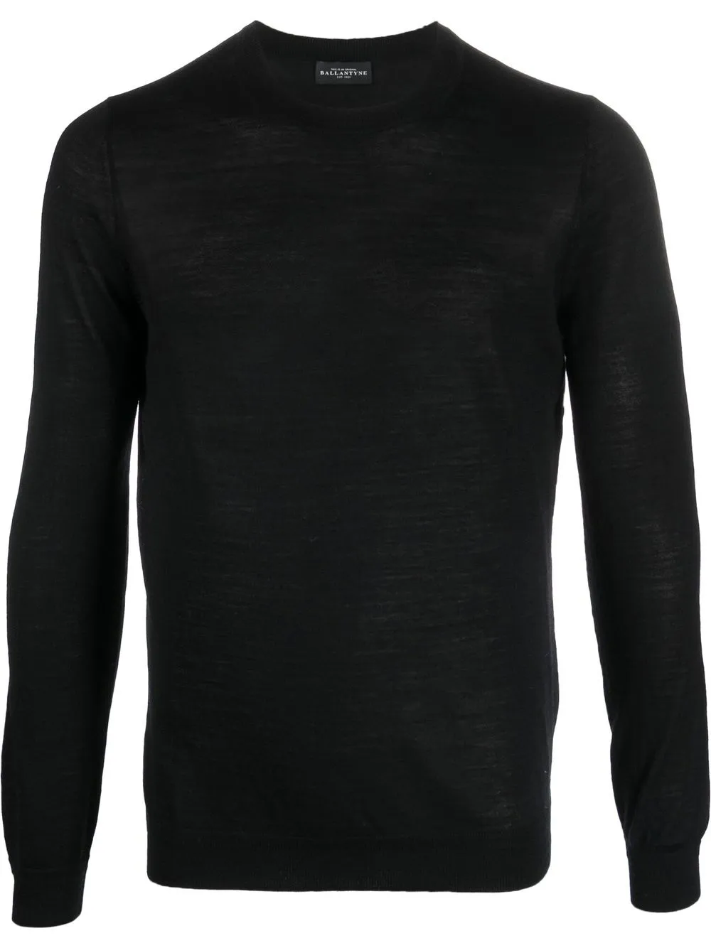 

Ballantyne fine-knit wool jumper - Black