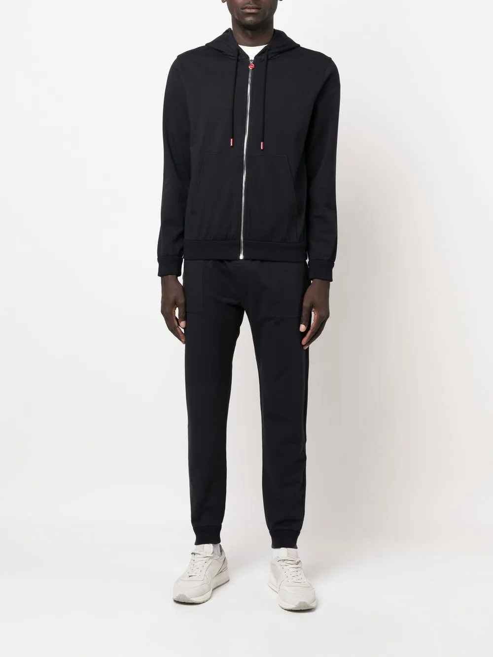 Kiton Trainingspak met geborduurd logo - Blauw