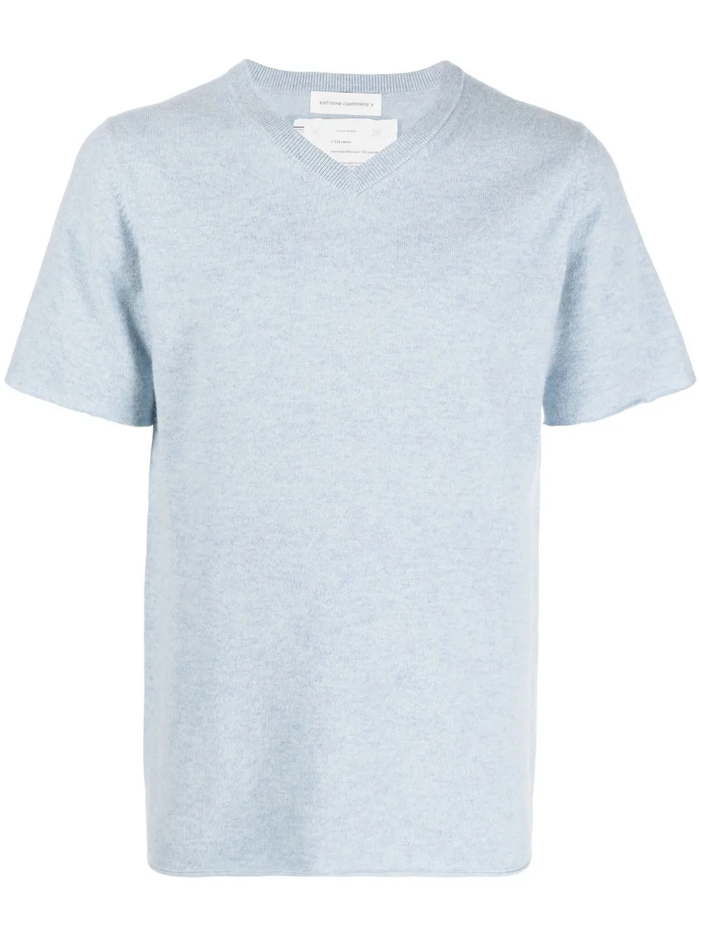 

extreme cashmere N°64 short-sleeve knitted top - Blue