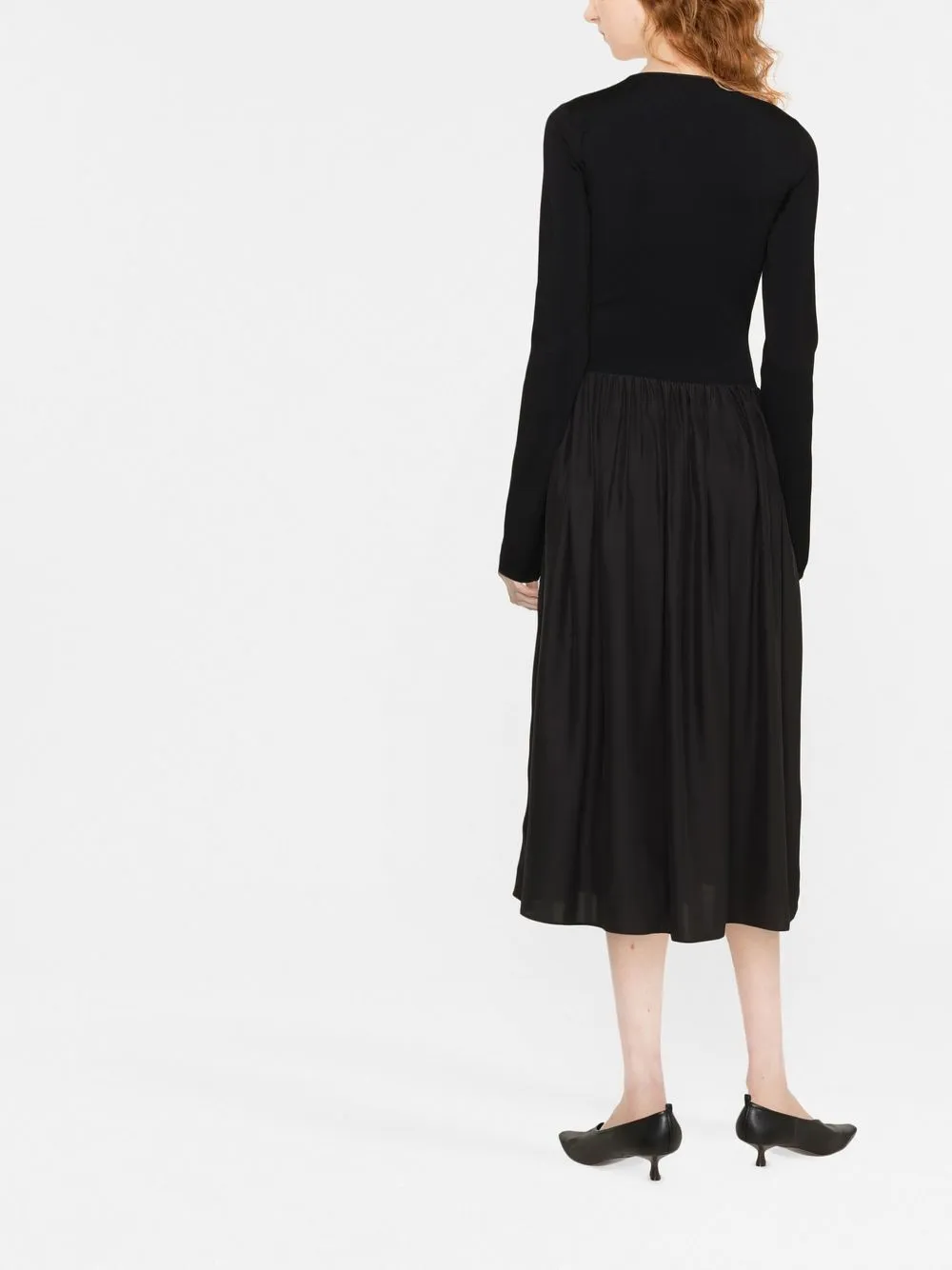 Cheap Stella McCartney panelled long-sleeved midi dress Women