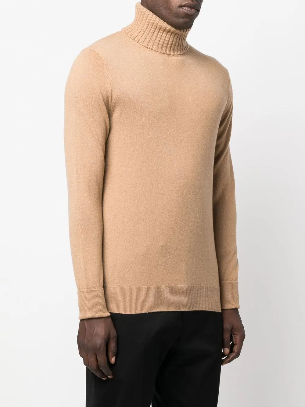 BALLANTYNE ROLL-NECK FINE KNIT JUMPER