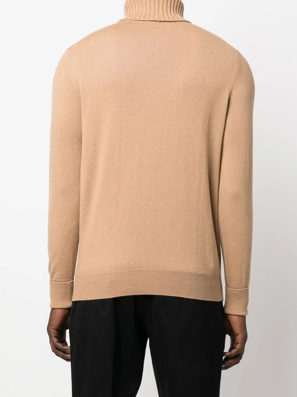 BALLANTYNE ROLL-NECK FINE KNIT JUMPER