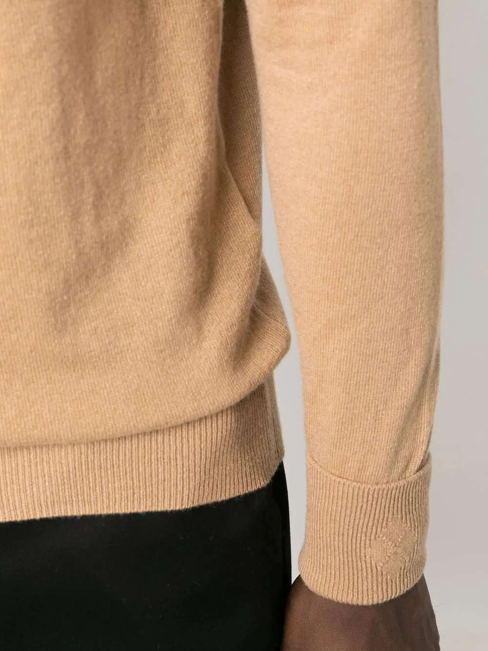 BALLANTYNE ROLL-NECK FINE KNIT JUMPER