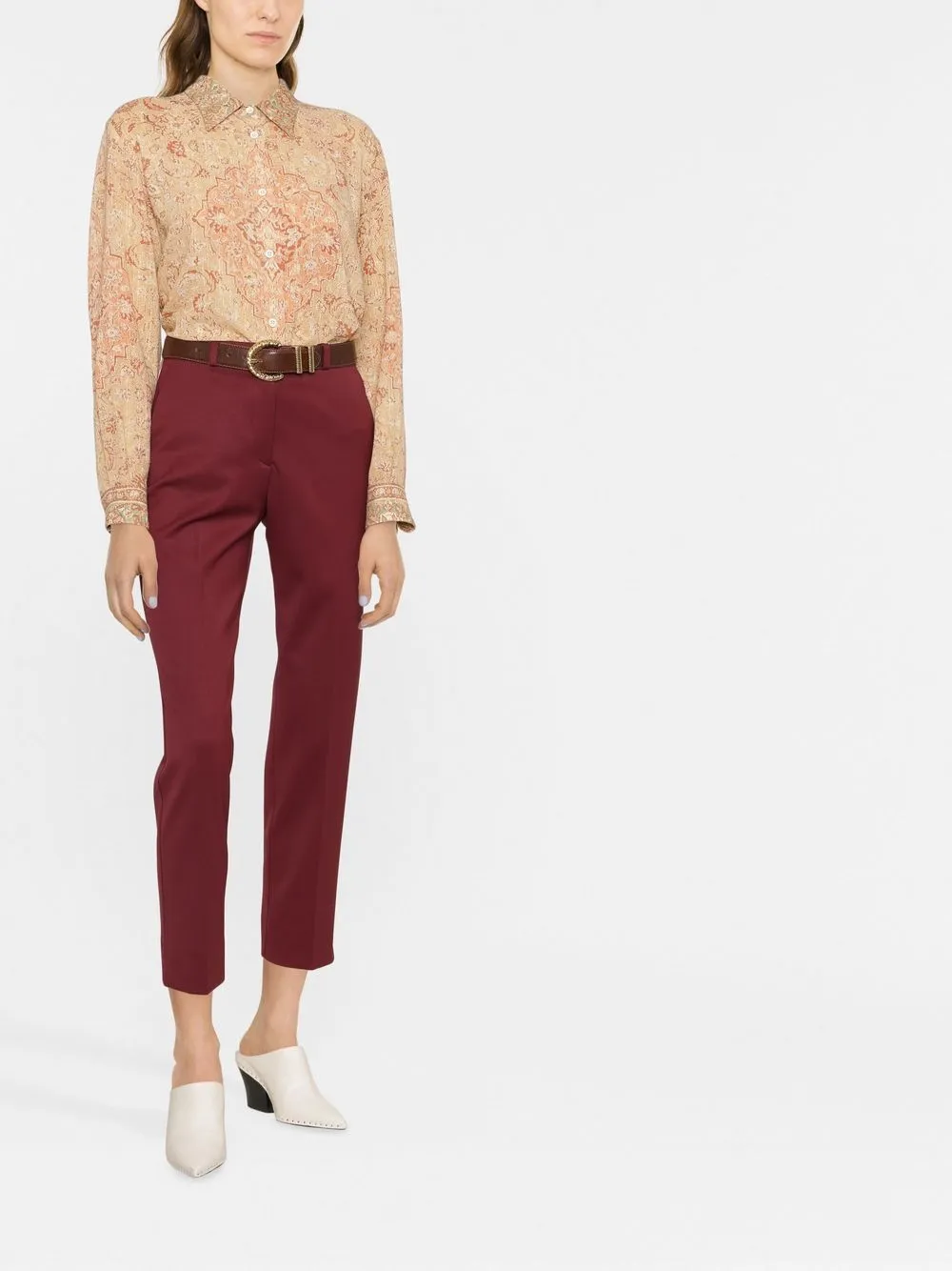 ETRO High waist broek - Rood