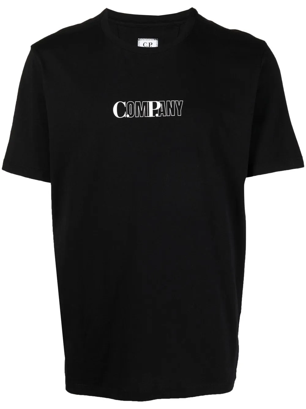 

C.P. Company playera manga corta con logo estampado - Negro