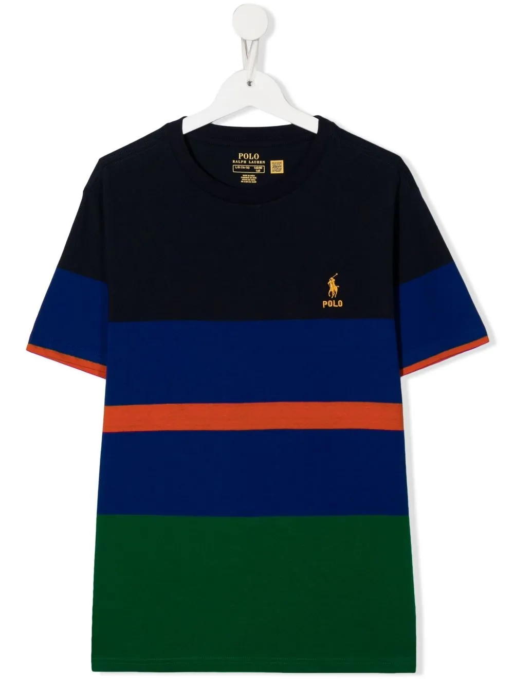 

Ralph Lauren Kids playera con logo bordado - Azul