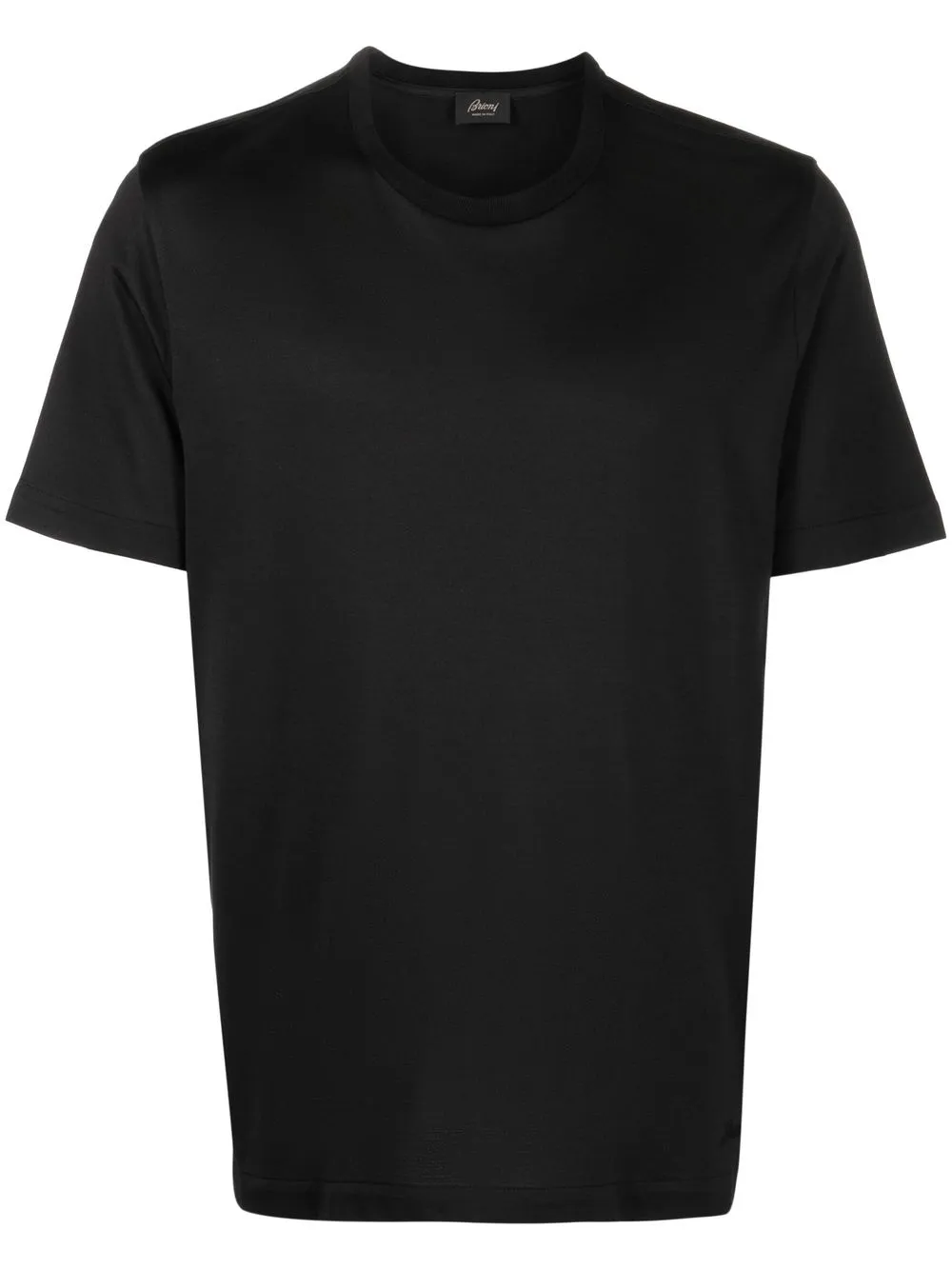 

Brioni crew neck silk T-shirt - 1000 BLACK