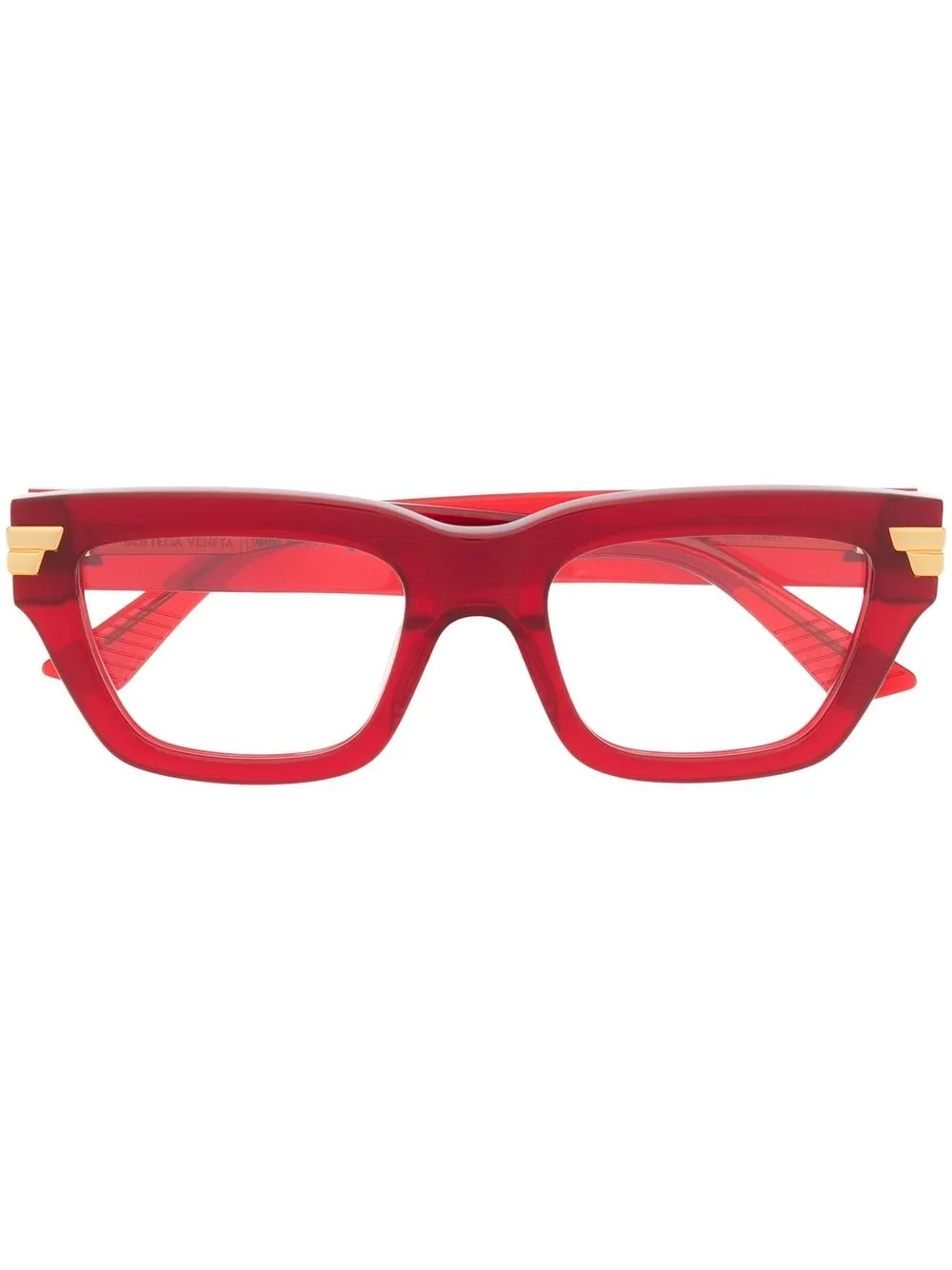 

Bottega Veneta Eyewear BV square glasse frames - Red