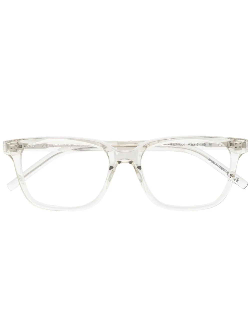 

Saint Laurent Eyewear transparent rectangle-frame glasses - Neutrals