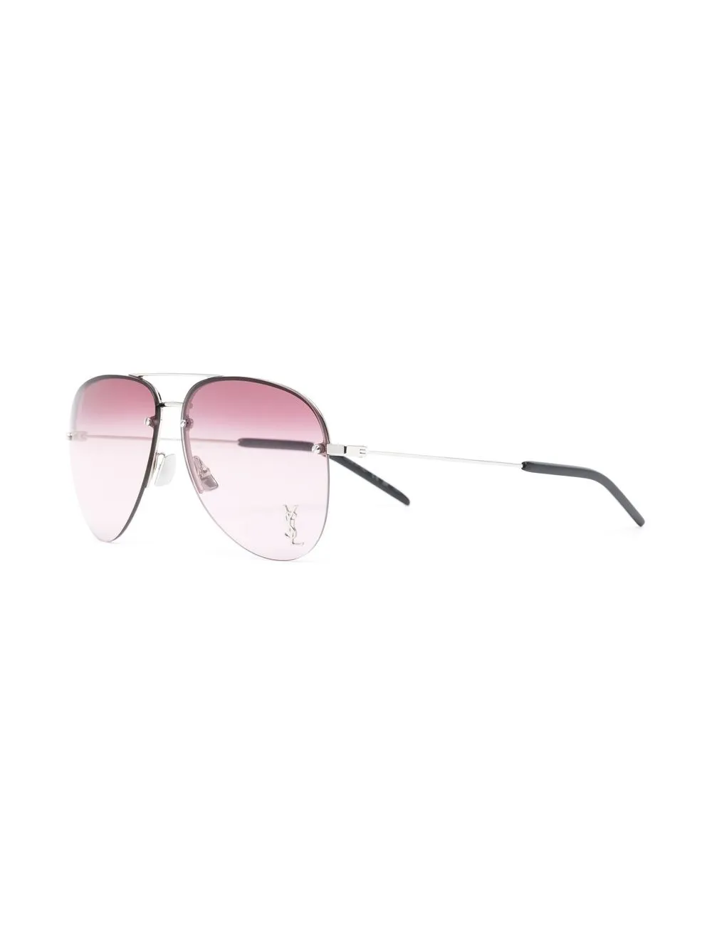 Saint Laurent Eyewear Zonnebril met piloten montuur - Rood