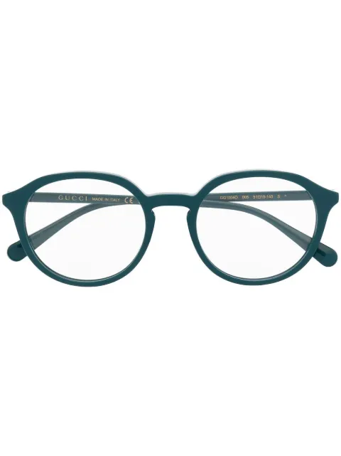 Gucci Eyewear oval Interlocking G logo glasses