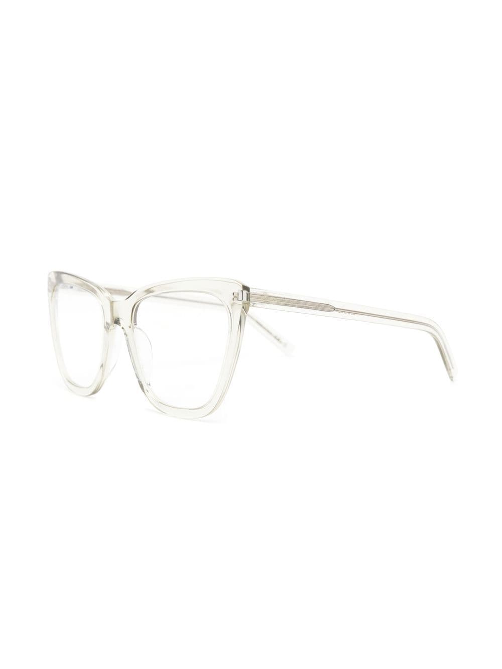 Saint Laurent Eyewear Bril met doorzichtig montuur - Groen