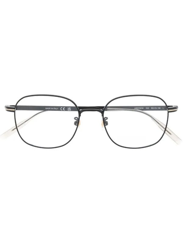 Montblanc rectangle frame Glasses Black FARFETCH GH