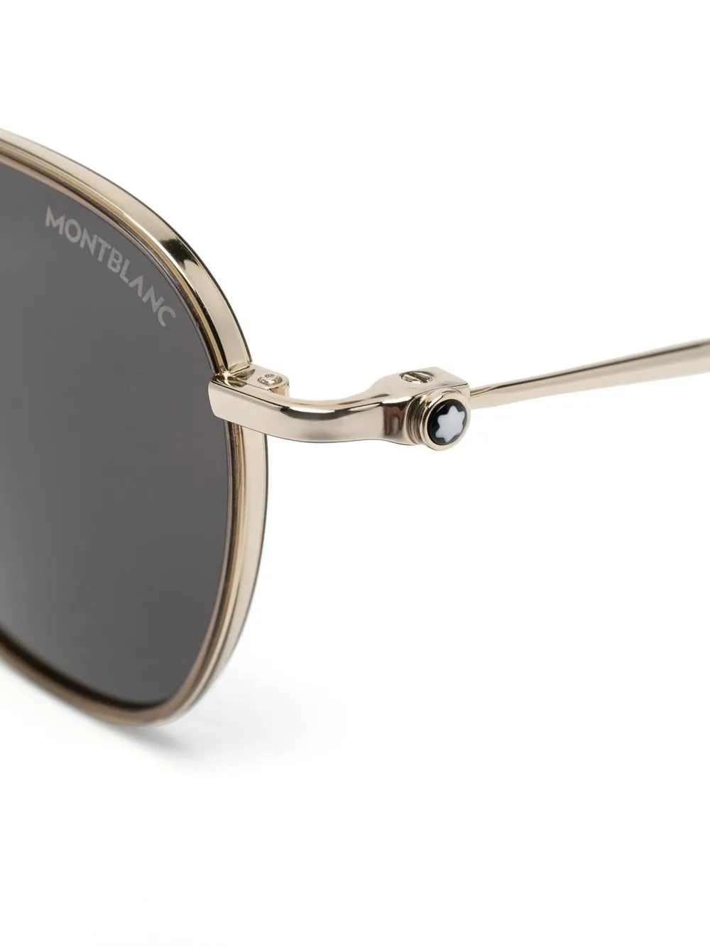 Montblanc Square-frame Sunglasses In Grey