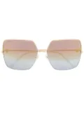 Cartier Eyewear oversized-frame gradient sunglasses - Gold