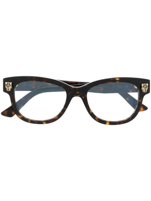 Cartier Eyewear lentes con armazón estilo carey
