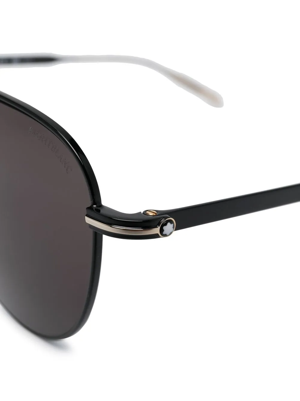 Montblanc Pilot-frame Sunglasses In Black